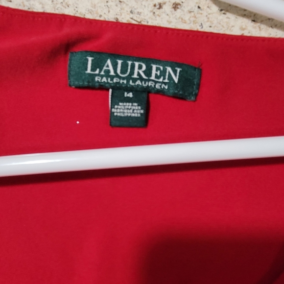 Red Ralph Lauren formal dress - Picture 4 of 4